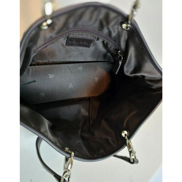 Lauren Ralph Lauren Vintage Wool Houndstooth Tote - Picture 8 of 12